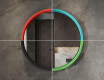 Okroglo LED ogledalo z lakiranim MDF okvirjem L306 #7