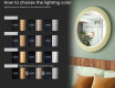 LED ogledalo z MDF v okroglem, lakiranem okvirju L306 #5