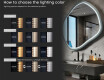 Rombasto LED ogledalo v lakiranem MDF okvirju L309 #5