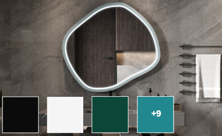 Rombasto LED ogledalo v lakiranem MDF okvirju L309