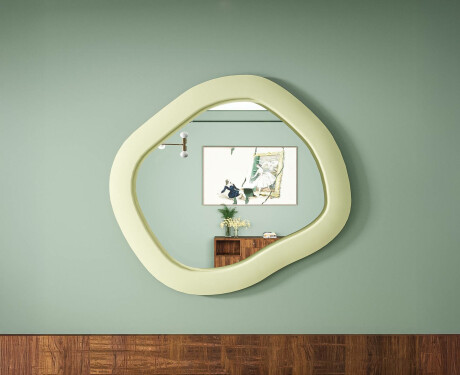 Dizajnersko LED ogledalo z MDF v geometrijski obliki L309 #4