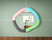 Dizajnersko LED ogledalo z MDF v geometrijski obliki L309 #6