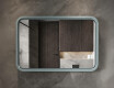 Zaobljeno LED ogledalo z lakiranim MDF okvirjem L305 #4