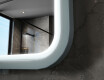 Zaobljeno LED ogledalo z lakiranim MDF okvirjem L305 #6