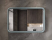 Zaobljeno LED ogledalo z lakiranim MDF okvirjem L305 #8