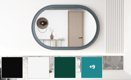 Kopalniško ogledalo z MDF okvirjem L301