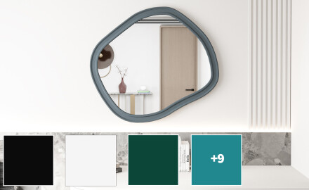 Kopalniško ogledalo po meri z MDF okvirjem L303