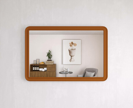 Zaobljeno ogledalo z MDF okvirjem L299 #2