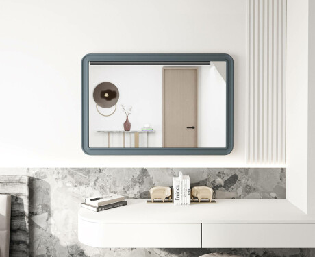 Zaobljeno ogledalo z MDF okvirjem L299 #4