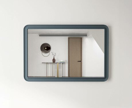 Zaobljeno ogledalo z MDF okvirjem L299 #7