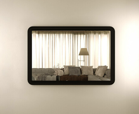 Zaobljeno ogledalo z MDF okvirjem L299 #8
