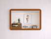 Zaobljeno ogledalo z MDF okvirjem L299 #10