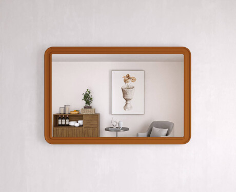 Zaobljeno ogledalo z MDF okvirjem L299 #10