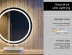 Okroglo osvetljeno LED kopalniško ogledalo L96 #4