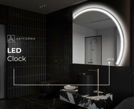 Polkrožno ogledalo z osvetlitvijo LED Q223 #9