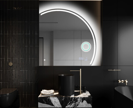 Polkrožno ogledalo z osvetlitvijo LED Q223 #10