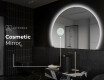Polkrožno ogledalo LED osvetljeno stensko ogledalo W221 #5