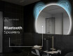 Polkrožno ogledalo LED osvetljeno stensko ogledalo W221 #6