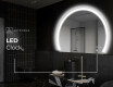 Polkrožno ogledalo z osvetlitvijo LED W222 #9