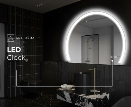Polkrožno ogledalo z osvetlitvijo LED W222 #9