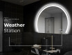 Polkrožno ogledalo z osvetlitvijo LED W222 #7