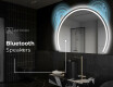 Polkrožno ogledalo LED osvetljeno stensko ogledalo W223 #6