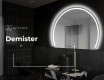 Polkrožno ogledalo LED osvetljeno stensko ogledalo W223 #9