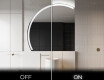 Polkrožno ogledalo z osvetlitvijo LED X222 #3
