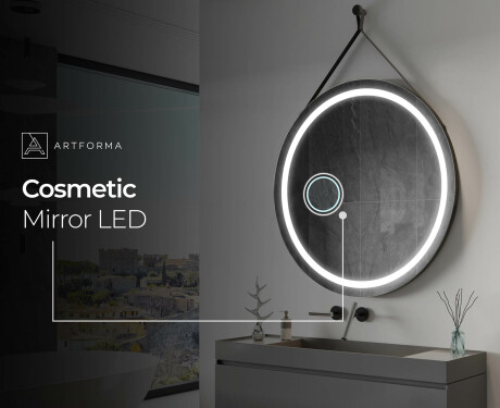 Okroglo viseče ogledalo z lučkami L33 #8