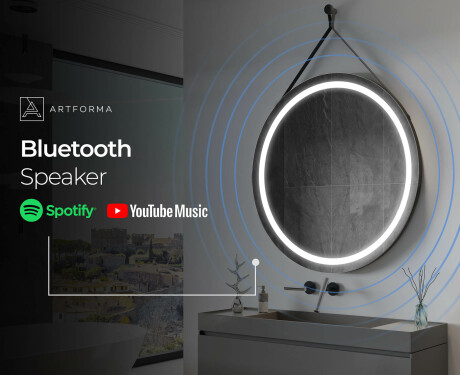 Okroglo viseče ogledalo z lučkami L33 #9