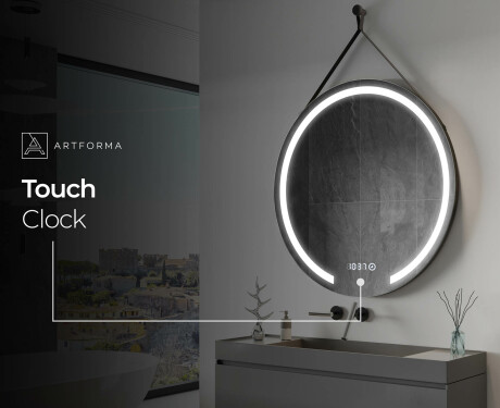 Okroglo viseče ogledalo z lučkami L96 #9