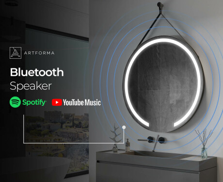 Okroglo viseče ogledalo z lučkami L96 #11