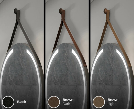 Okroglo viseče ogledalo z lučkami L97 #7