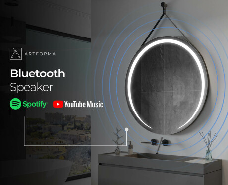 Okroglo viseče ogledalo z lučkami L98 #11