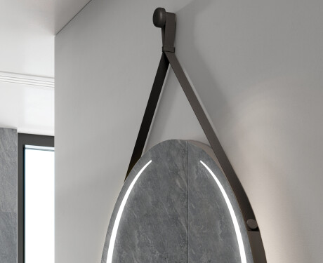 Okroglo viseče ogledalo z lučkami L99 #2