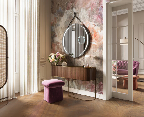 Okroglo viseče ogledalo z lučkami L99 #6