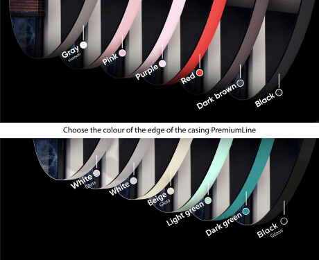 Okroglo viseče ogledalo z lučkami L118 #3