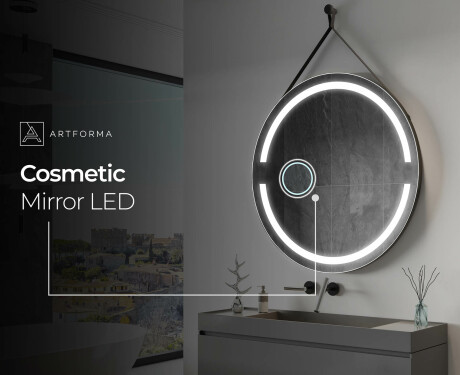 Okroglo viseče ogledalo z lučkami L118 #8