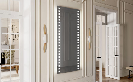 Ogledalo za hodnik z osvetlitvijo LED L03