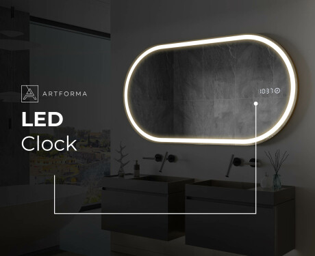 Osvetljeno LED kopalniško ogledalo L230 #9