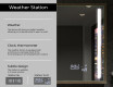 Pravokotno kopalniško ogledalo s svetlobo LED FrameLine L02 #8