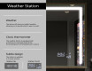 Pravokotno kopalniško ogledalo s svetlobo LED FrameLine L11 #8