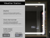 Pravokotno kopalniško ogledalo s svetlobo LED FrameLine L15 #8