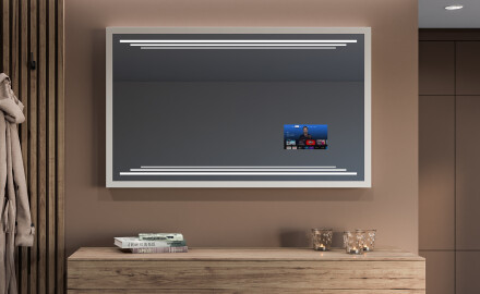 Pravokotno kopalniško ogledalo s svetlobo LED FrameLine L75