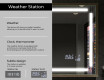 Pravokotno kopalniško ogledalo s svetlobo LED FrameLine L124 #8