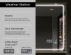 Pravokotno kopalniško ogledalo s svetlobo LED FrameLine L137 #8