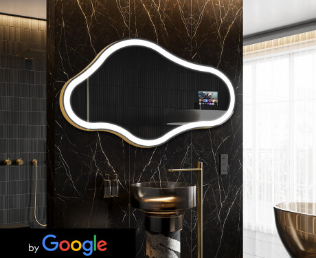 Nepravilno čarobno ogledalo LED osvetljeno C222 Google