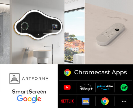 Nepravilno čarobno ogledalo LED osvetljeno C222 Google #2