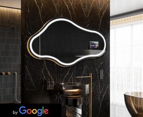 Nepravilno čarobno ogledalo LED osvetljeno C223 Google