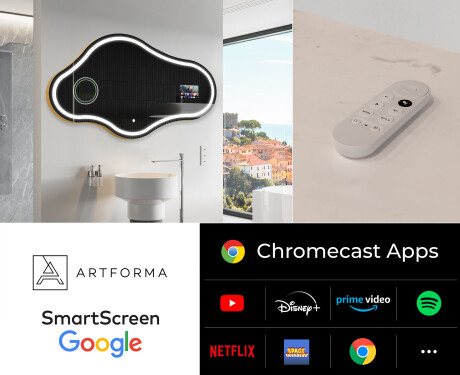 Nepravilno čarobno ogledalo LED osvetljeno C223 Google #2